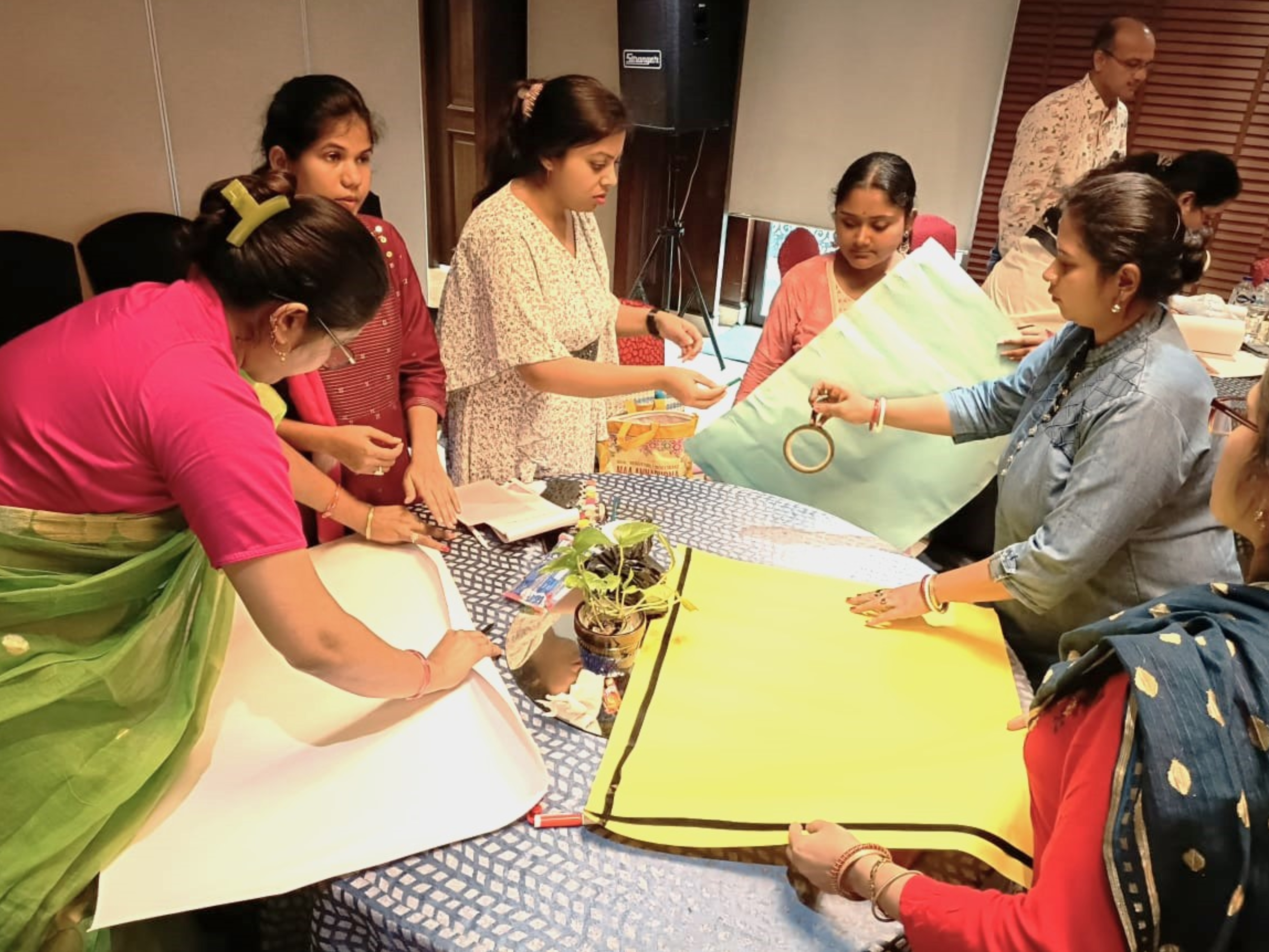 Educator preparing a structured classroom lesson plan